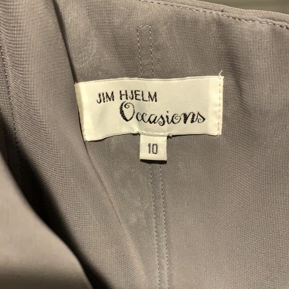 Jim Hjelm Occasions Gray Dress - NEW with tags - Picture 11 of 13